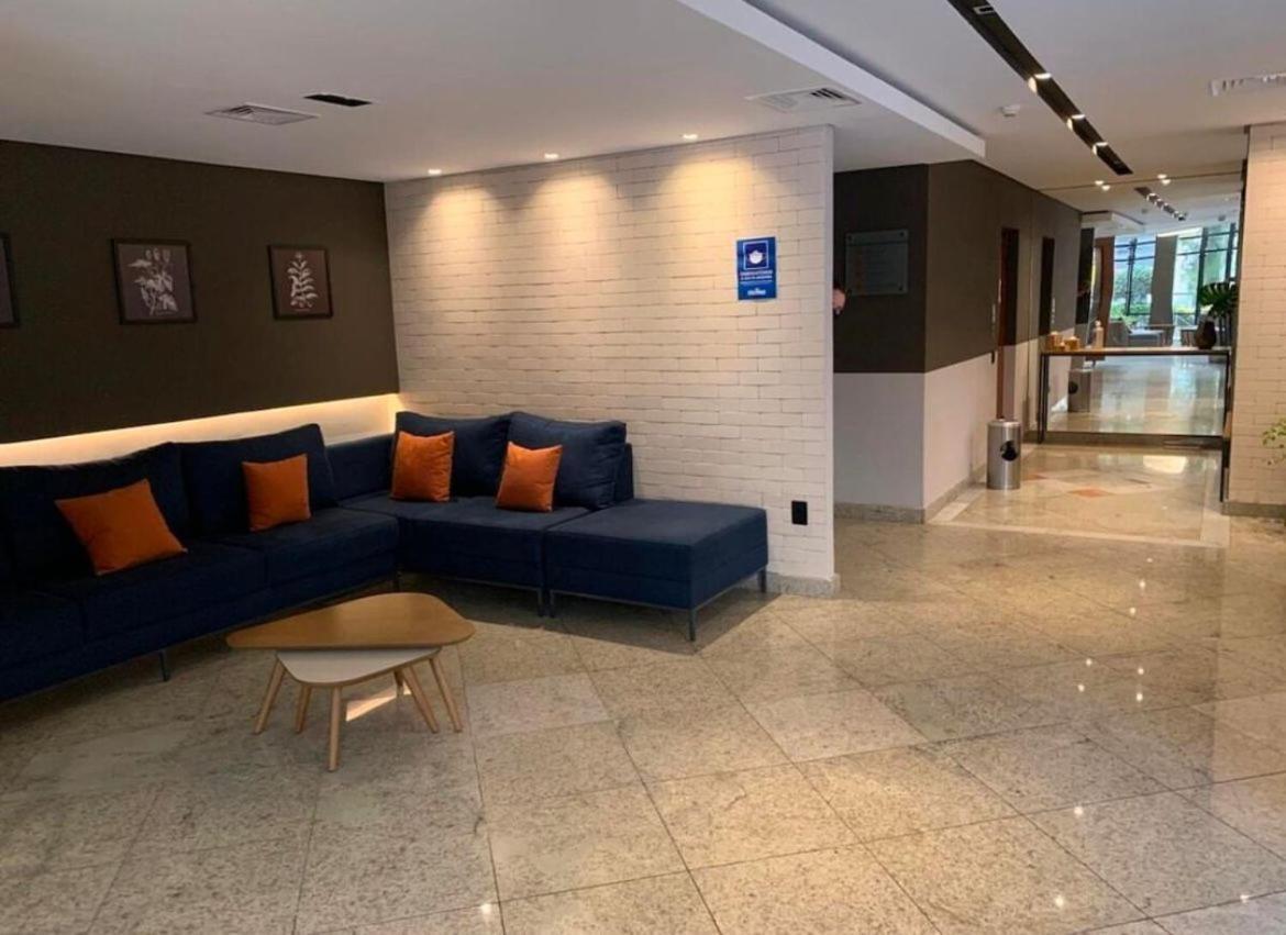 Flat No Hotel Cosmopolitan Com Estacionamento Gratis E Piscina 산토스 외부 사진